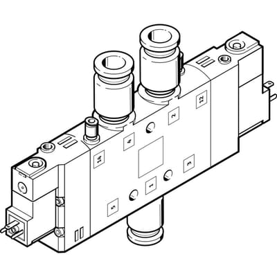 Festo 5/2 Bistabiel Lucht Magneetventiel QS-10 1250L/Min - 163179