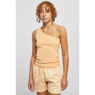 Urban Classics Ladies Asymmetric Top Paleorange Talla: XXL | Camisetas de Tirantes Outlet | Mujer | Naranja