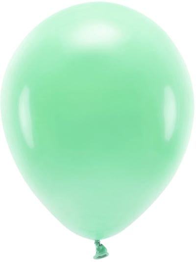 Eco ballonnen 30 cm, pastel, mint (1 verpakking / 10 stuks)