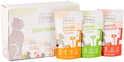 MjAMjAM Kattenvoer Mixpakket 12 x 125 g - Graanvrij Natvoer - Compleet Voer voor Volwassen Katten