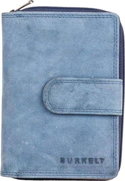 Leren portemonnee BURKELY Stacey Multi Wallet Loop Blauw