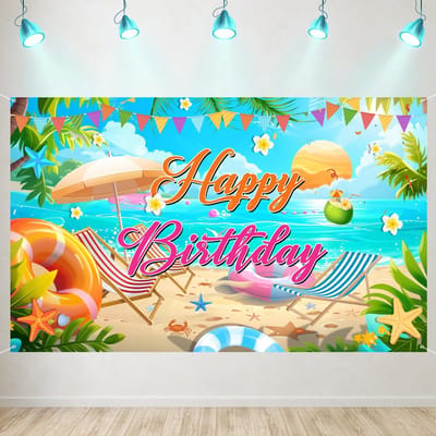 Dailygoods- Zomerdecoratie - Feestdecoratie - Stranddecoratie - Verjaardagsfeestdecoratie - Zomerdecoratie voor binnen - Kleurrijke versiering