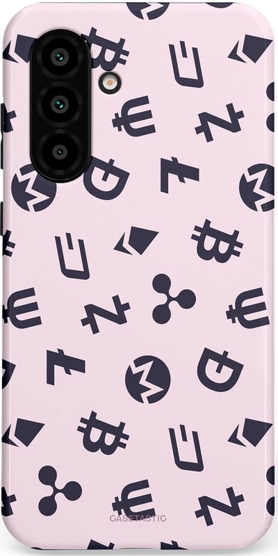 Casetastic Hoesje Geschikt voor Samsung A56 / A36 - Stijlvolle Beschermende Duo-layer Case - Crypto flow