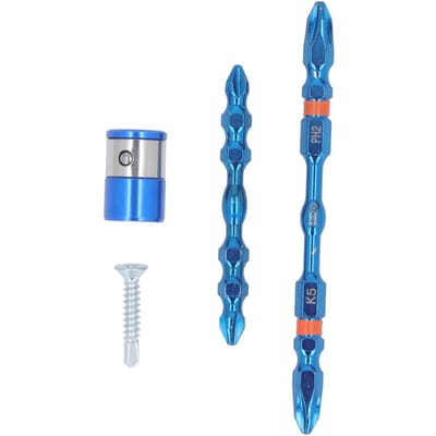 2 Stuks Dubbelzijdige Schroevendraaierbits 14 Sterke Magnetische Kruiskop voor Hand Elektrische Boormachine