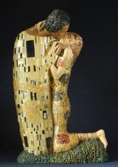 De kus, beeld van Klimt 30 cm