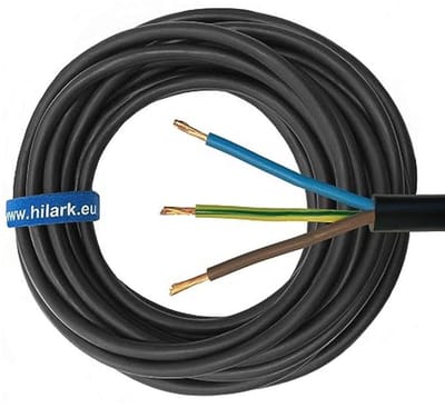 Kabel H07RN-F 3x2,5 mm² 25 m Bouwplaatskabel voor Buiten