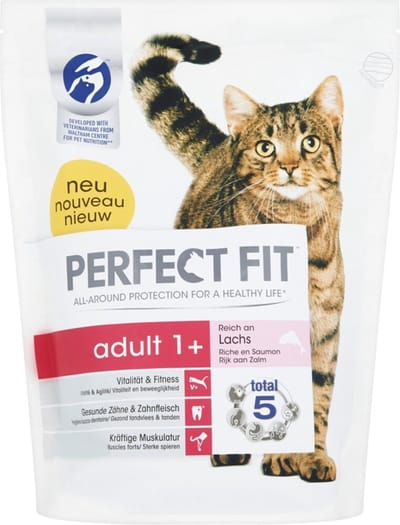 Perfect Fit Adult 1+ Brokjes - Zalm - Kattenvoer - 3 x 750 g