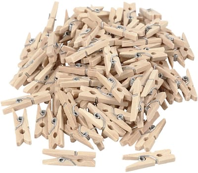 Wasknijpers, L: 25 mm, B: 3 mm, 100 stuk/ 1 doos