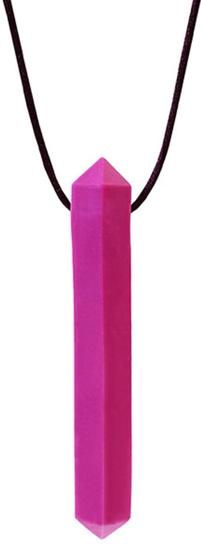 ARK Therapeutic bijtketting kauwsieraad magenta voor kinderen en volwassenen.