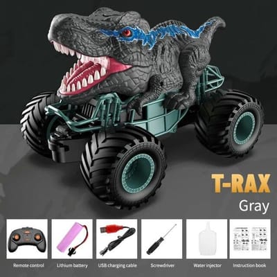 Spray Dinosaur Off-Road RC Auto Speelgoed Klimmen Off-Road Bigfoot Tyrannosaurus Rex Triceratops Stunt Auto Voor Kindercadeau speelgoed B Tyrannosaurus
