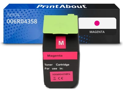 PrintAbout huismerk Toner 006R04358 Magenta Geschikt voor Xerox