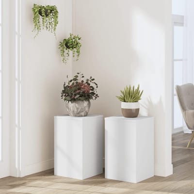 Plantenstandaard Set - Bloemenrek - Decoratie Presentatie - Hollow Stabilisatie - 30x50 cm - Wit