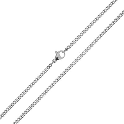 Fako Bijoux® - Schakelketting - Ketting Bijoux - 2mm - 65cm - Zilverkleurig