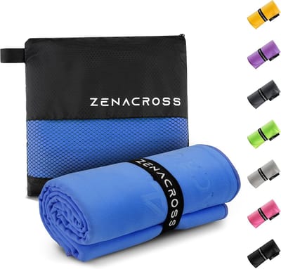 Microvezel Handdoek - Compacte Sport Handdoek - Veelzijdig Gebruik - Sneldrogend Absorberend - 90x180cm XL - Blauw
