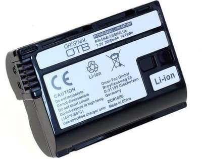 Original OTB Accu Batterij geschikt voor Nikon EN-EL15b EN-EL15c EN-EL15 2050mAh