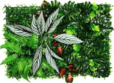 Kunstgras Tapijt - Nep Gras Mat - Decoratie Buiten - Natuurlijke Kleur - 60x40 cm - Groen