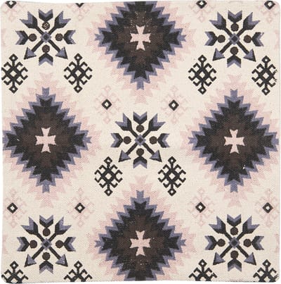 Clayre & Eef Kussenhoes 50x50 cm Beige Wit Katoen