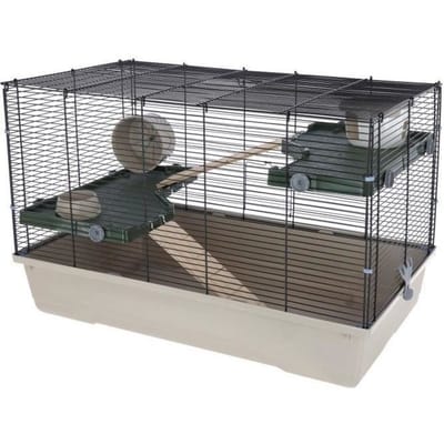Cage 3 étages pour petits rongeurs 80*45*53 cm - FLAT NATURE - KERBL