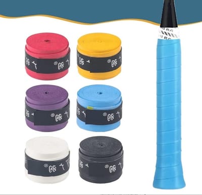 Ronte - Set van 6 tennisgrepen inclusief 110 cm overgrips voor tennisrackets. Ideaal voor badminton, golf, honkbal racket. Opvallende grip!