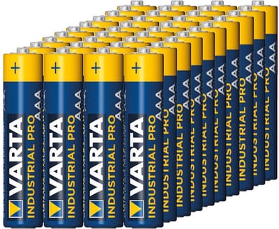 Varta - 40x alkalinebatterij Industrial LR03/AAA folie