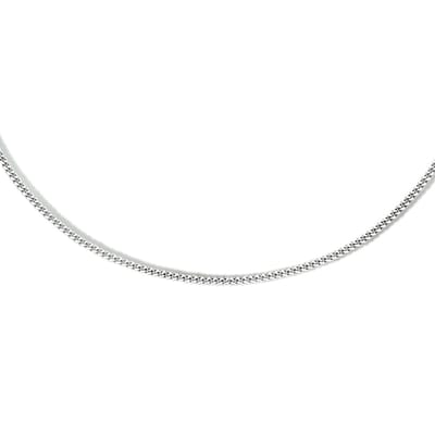 Zilver Gerhodineerde Collier gourmet 1 1333556 45 cm