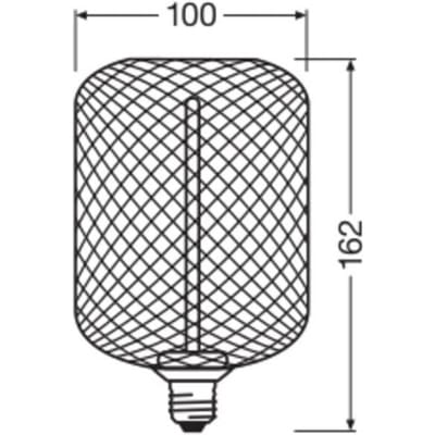 Osram Decor Straw E27 Special Filament Helder 3.5W 110lm - 818 Zeer Warm Wit | Dimbaar - Vervangt 15W
