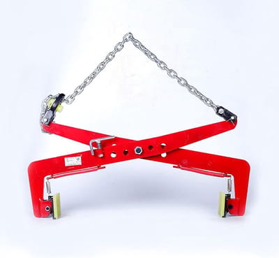 Bestratingstegel heffer - Steenklem Kettingtang - Tegels Verplaatsen - Verstelbare Opening - 36 cm - Geel