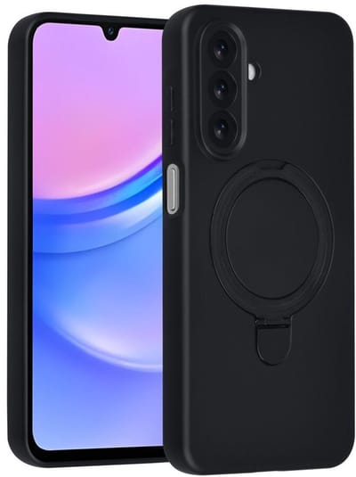 Telefoonhoesje geschikt voor Samsung Galaxy A17 / A26 - Magnetische Backcover met Ringstand - Geschikt voor MagSafe-accessoires - FuturiQ - Zwart