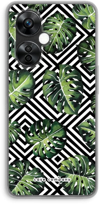 Case Company® - Hoesje geschikt voor OnePlus Nord CE 3 Lite hoesje - Geometrische jungle - Soft Cover Telefoonhoesje - Bescherming aan alle Kanten en Schermrand