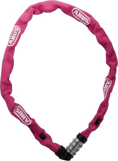 Fietsslot ABUS Kettingslot - 1200 Web - Security level 3 - pink - 60 cm - Geschikt voor kinderfietsen