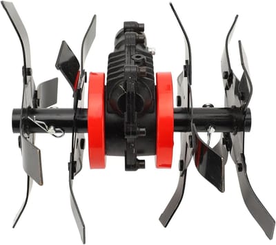 Dailygoods - Garden Tiller Cultivator - Elektrische grondfrees - Duurzaam - Zwart - Ploeg attachment - Voor tuinieren - 9 tanden