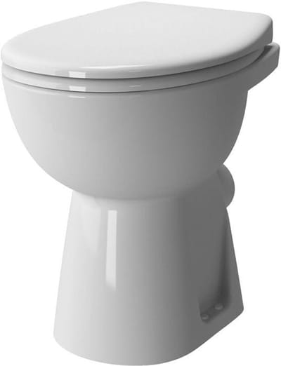 Staande WC - Toilet Pot - Badkamer Vernieuwen - Diepspoeler - 355x485x460mm - Wit