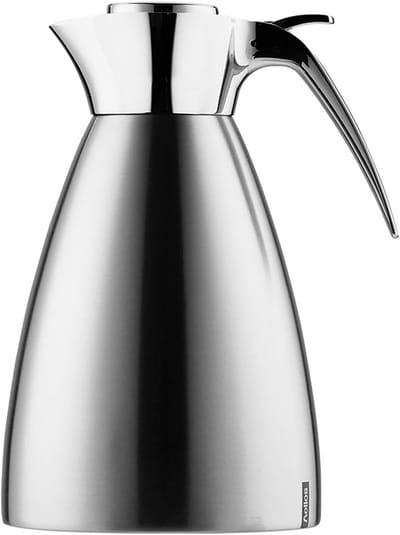 Roestvrijstalen thermoskan 1,5 liter - Houdt dranken 6 uur warm of koud, onbreekbaar, vaatwasmachinebestendig, eenvoudig met één hand te bedienen
