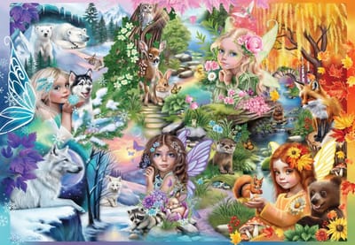 Bluebird Puzzle legpuzzel A Season of Fairies - 1000 stukjes puzzel.