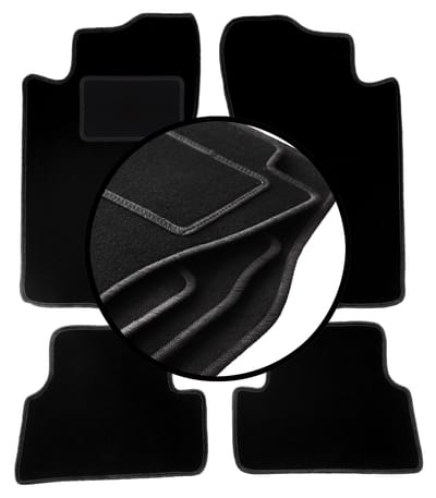 Complete set veloursmatten voor: Mitsubishi Eclipse 2G coupé (1995-1999)