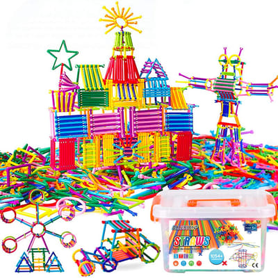 Allerion® Rietjes Bouwpakket - 1154-delig STEM-speelgoed met accessoires