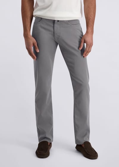 pierre cardin 5-pocket broek Lyon in Regular Fit