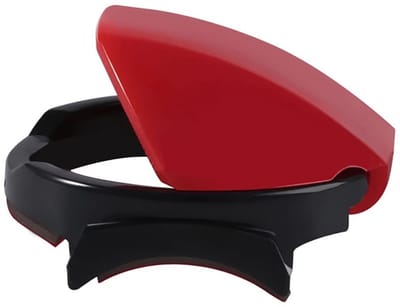 Allecto - Motor Schakelaar Knop Cover Trim - Slijtvast - Zwart-Rood - Duurzaam - Geschikt voor Ford Mustang 2015-2017