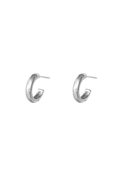 Earring - Starry Sky - Stainless Steel - Oorbellen - Zilver - Edelstaal - Yehwang