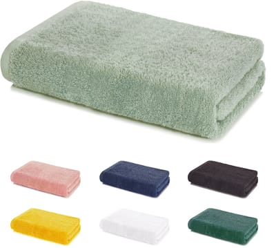 Lavea® Badlaken 80x200 cm 100% Katoen Zacht en Absorberend – Ideaal als Groot Badlaken, Saunahanddoek of Strandlaken voor Douche, Spa of Gym – Eucalyptusgroen