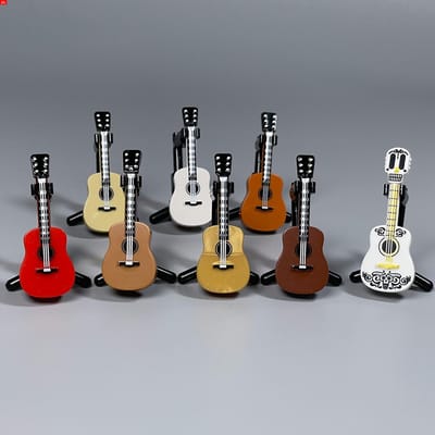 Support de guitare MOC Bricks 4cm Figurine Instruments de musique Blocs de construction Poupées DIY Jouets Idéal Pour Enfants Cadeaux