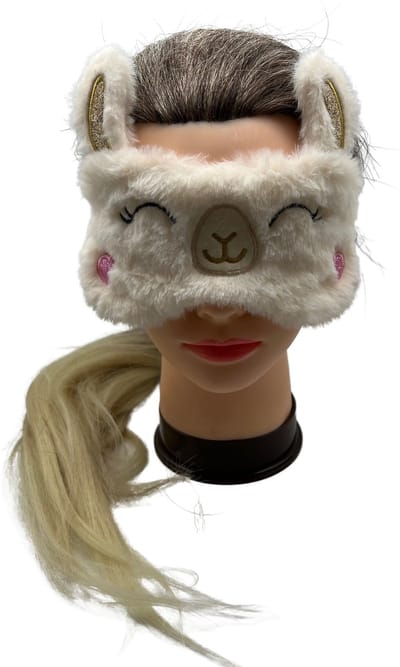 Slaapmasker Alpaca, Pluche, Oogmasker, Soft, Eye, Blinddoek, Sleeping Mask,