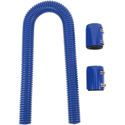36 Inch Flexibele Roestvrijstalen Radiatorslang Kit Met Billet Klemmen Universele Flex Radiator Koelvloeistof Waterslang blauw