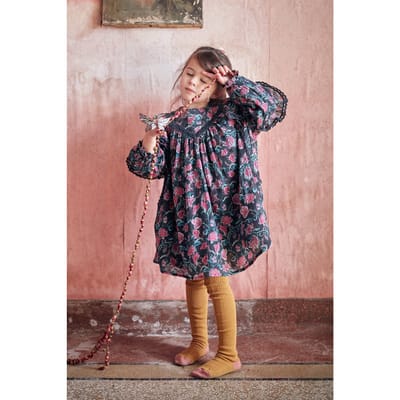 Louise Misha Dress Lara Charcoal Wildflowers Size: 18M | Dresses Outlet | Unisex | Zwart