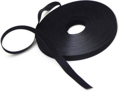 Velcro - QWIK Tie - 12.7mm x 22.9mtr - Zwart - 1 Rol per verpakking -Dubbelzijdig klittenband op rol - (098.0651)