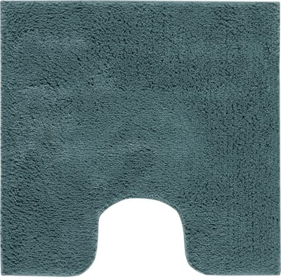 Casilin WC Mat met Uitsparing 60x60cm Havana - Antislip Toiletmat - Vierkante Badmat - Waterabsorberend en Sneldrogend - Wasbaar - Eucalyptus Groen