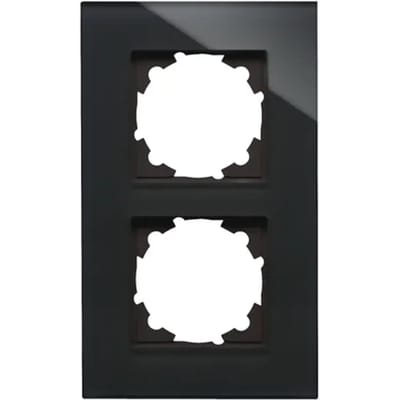 Kopp Afdekraam Athenis 2-voudig Glas Zwart