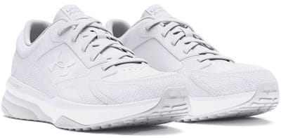 Under Armour UA Edge LTHR-WHT Heren Sportschoenen - Wit - Halo Grijs