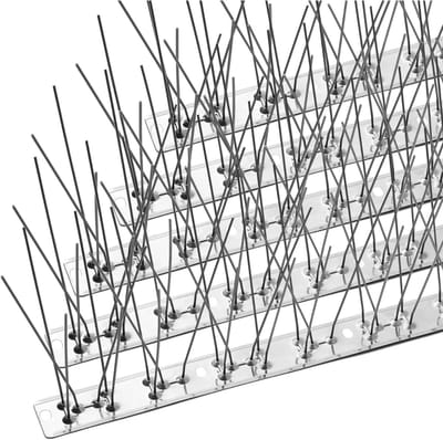 DnA® Duivenverjager - Duivenpinnen - Vogelpinnen - Duivenpinnen Met Plakstrip - Zilver - 30cm x 3cm x 10cm