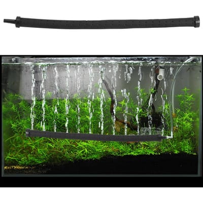 Aquarium Poisson Réservoir Accessoires Réservoir Poisson Plastique Oxygène Air Bulle Diffuseur Barre Tube Pompe 30cm gray